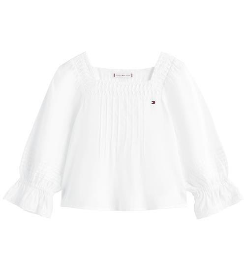 Tommy Hilfiger Skjorte - Broderie Anglaise - White