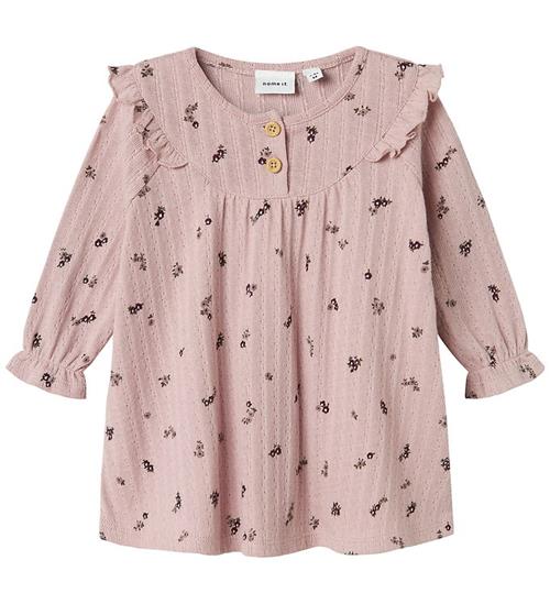 Name It Kjole - NbfLower - Burnished Lilac m. Blomster