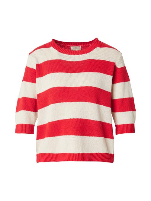Herrlicher Pullover 'Yamie'  creme / rød