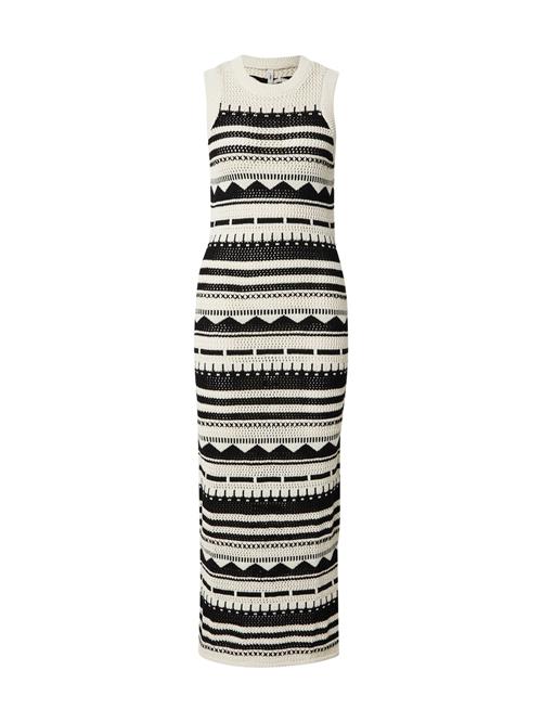 ONLY Strikkjole 'ONLMERIDA'  creme / sort