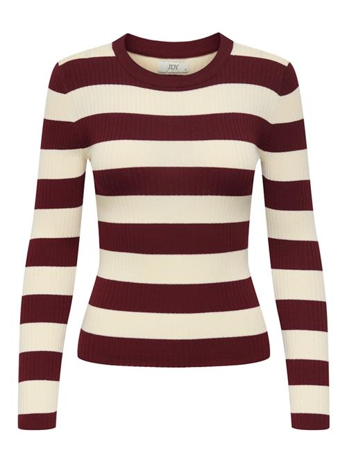 JDY Pullover 'JDYPLUM'  beige / vinrød