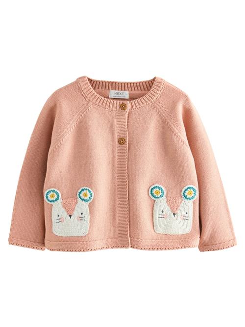Se Next Cardigan 'Mouse'  cyanblå / gul / gammelrosa / hvid ved About You