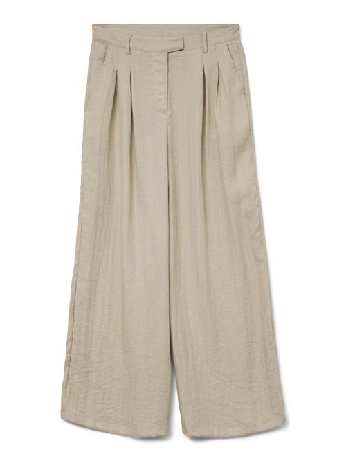 VERO MODA Bukser med lægfolder 'AWSiga'  taupe