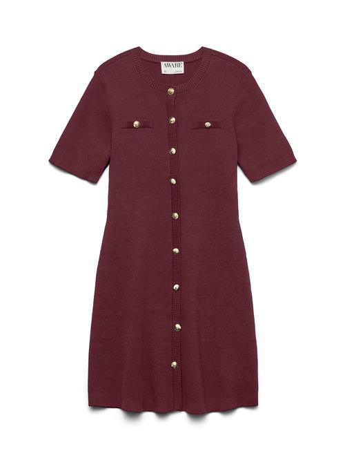 VERO MODA Strikkjole  purpur