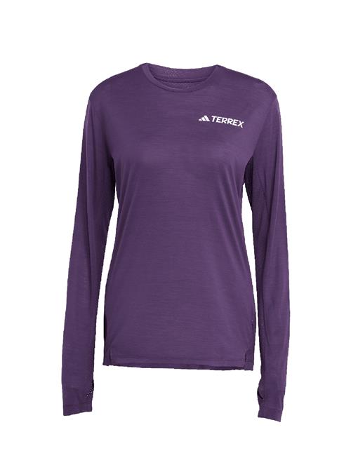 ADIDAS TERREX Funktionsbluse  lilla / sort / hvid