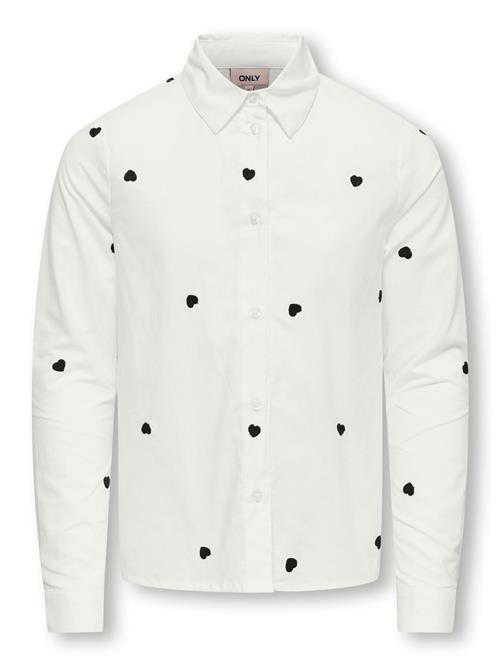 ONLY GIRLS Bluse 'Koglina Grace'  sort / hvid