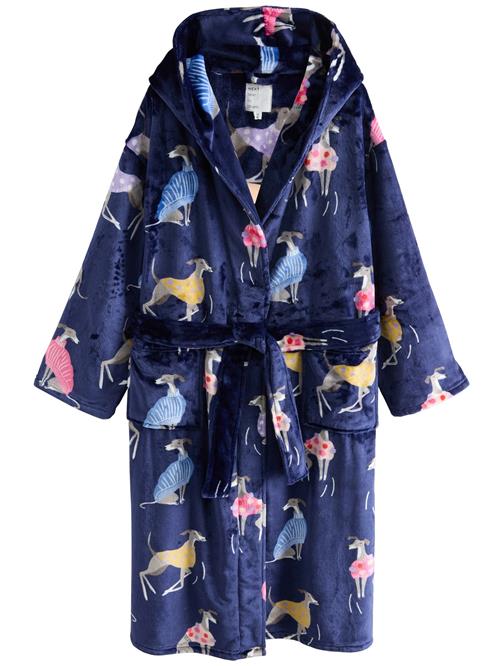 Next Lang badedragt  navy / lyseblå / gul / pink