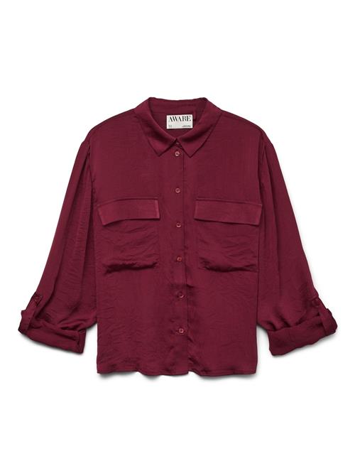 VERO MODA Bluse 'VMFABIANA'  purpur