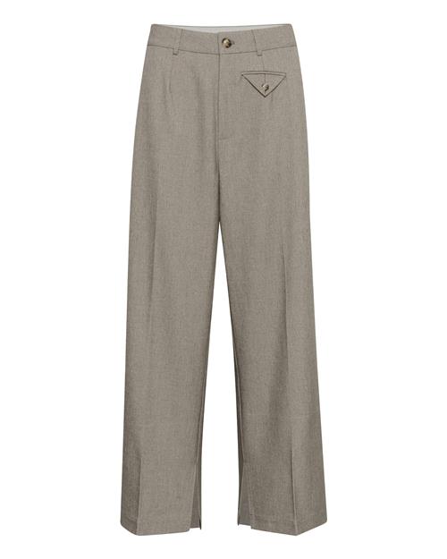 Kaffe Bukser med fals 'Tilla'  beige-meleret