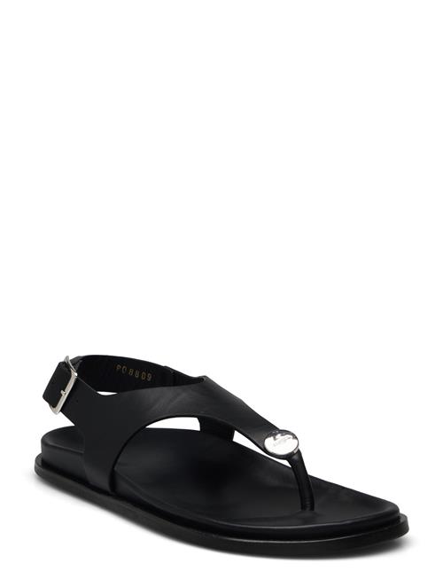 Se Harbor Leather Sandals ALOHAS Black ved Booztlet