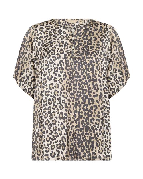 CULTURE Bluse 'CULeona Berna'  lysebeige / mørkebeige / sort