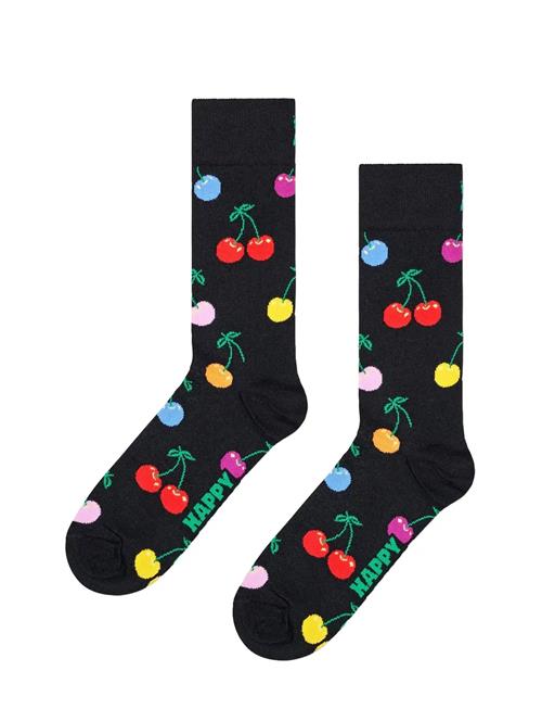 Cherry Sock Happy Socks Black