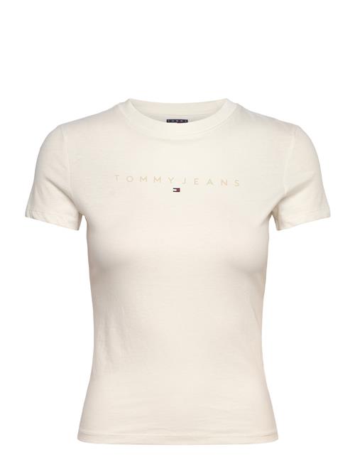 Tjw Slim Tonal Linear Tee Ext Tommy Jeans Cream