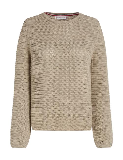 Pointelle Crochet Open-Nk Ls Swt Tommy Hilfiger Green