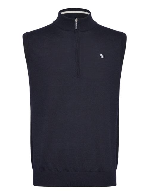 Murray 1/2-Zip Merino Vest Lexton Links Navy