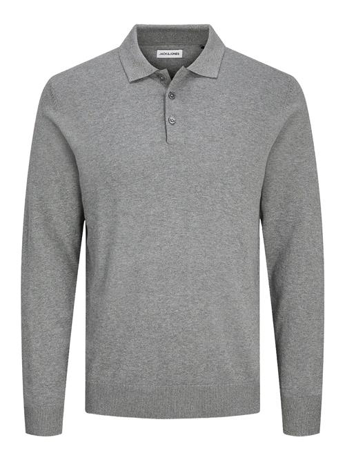 Jack & Jones Jjfred Knit Ls Polo Aw24 Jack & J S Grey