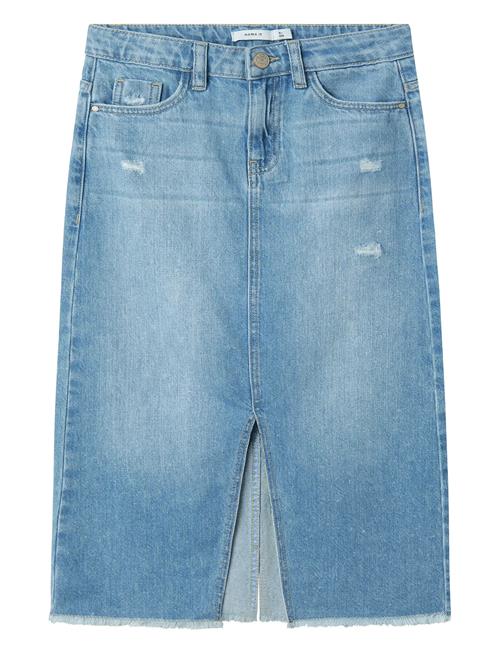 Nkfkat Dnm Long Skirt 3724-Be Noos Name It Blue