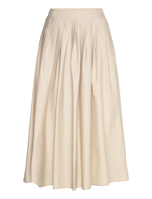 Flared Skirt With Pleated Detail Mango Cream