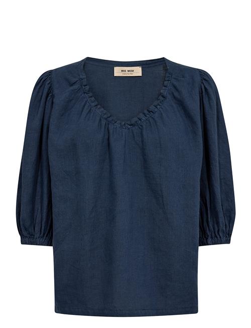 Mmtaissa Linen Blouse MOS MOSH Navy