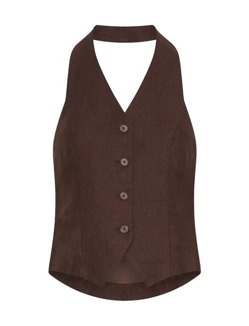 Mschnaira Claritta Halterneck Waistcoat MSCH Copenhagen Brown