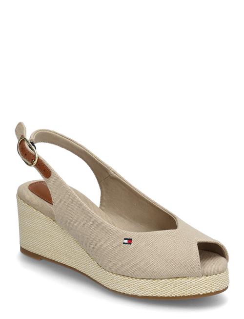 Flag Mid Wedge Espad Slingback Tommy Hilfiger Cream