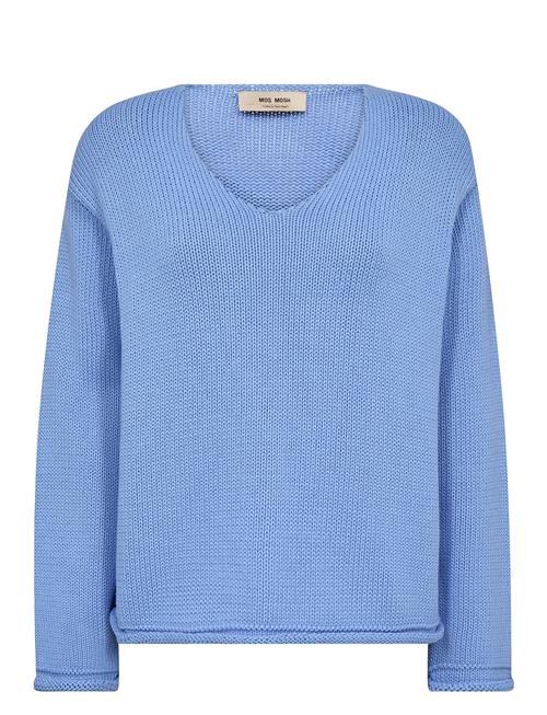 Mmbine Ls V-Neck Knit MOS MOSH Blue