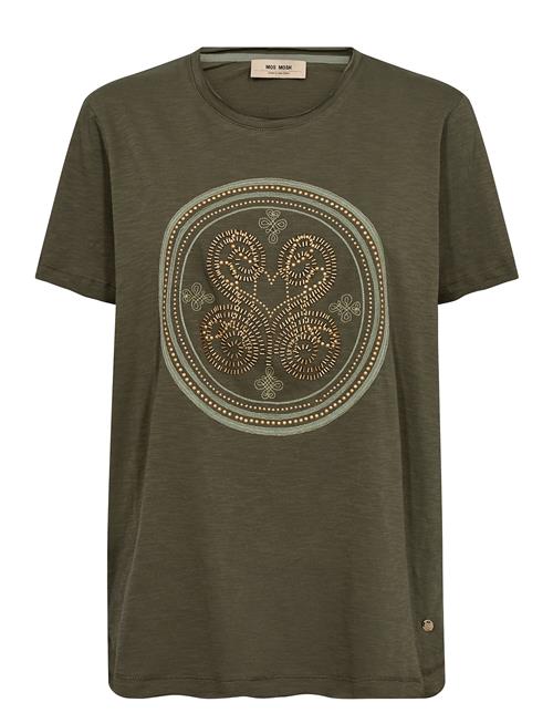 Mmzano O-Ss Embroidery Tee MOS MOSH Green