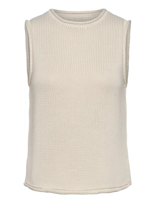 Mmaubin Sl Knit Top MOS MOSH Beige
