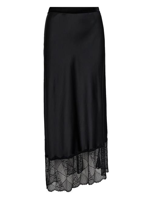 Mmbias Satin Lace Skirt MOS MOSH Black
