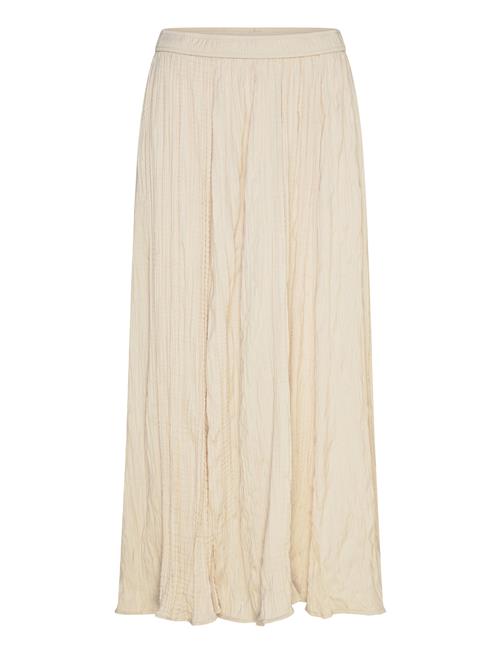 Skirt From Freequent In A Light Material With A Fine, Pleated Texture. The Skirt FREE/QUENT Beige