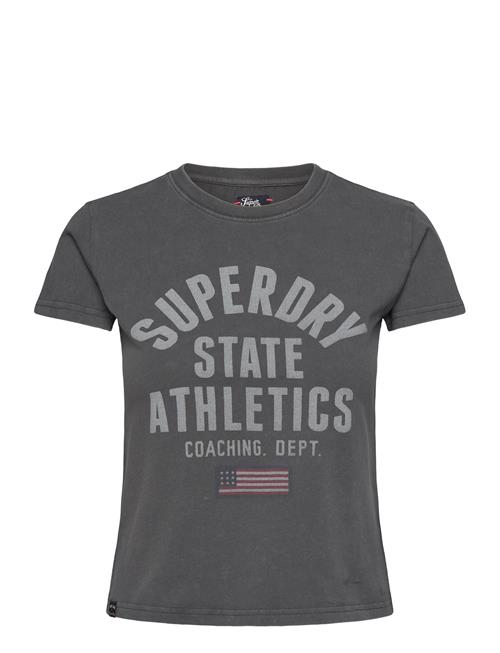 Ath Graphic Fitted Tee Superdry Grey