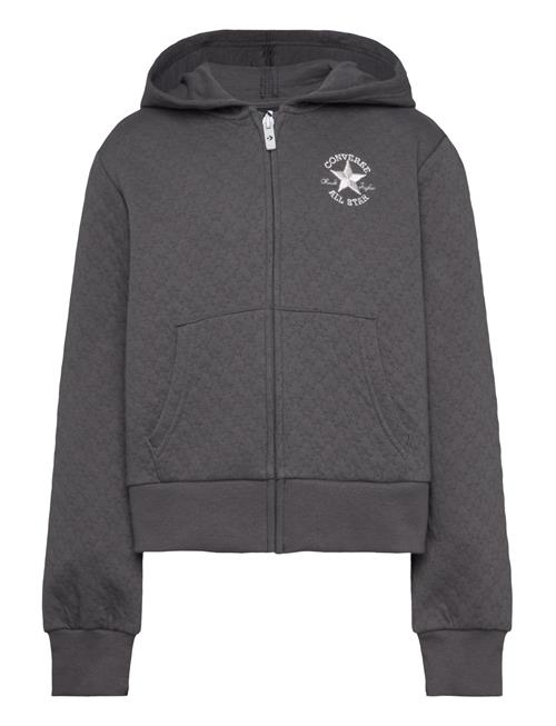 Cnvg Star Pointelle Full Zip H Converse Grey