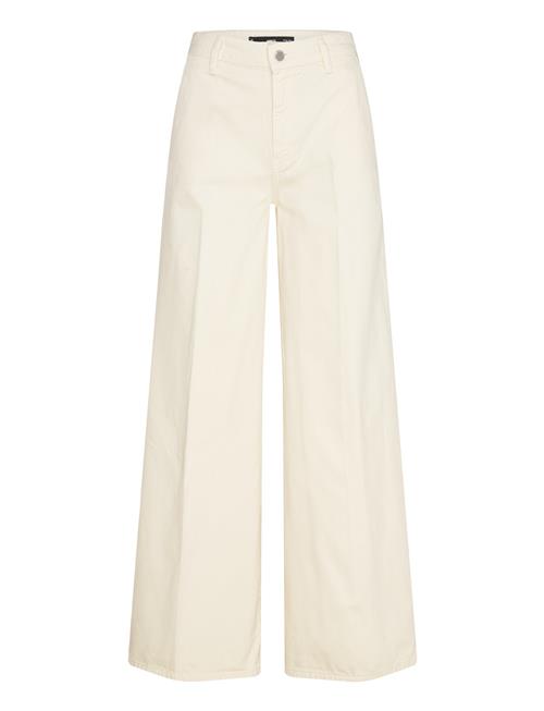 High-Rise Wideleg Jeans Mango Cream