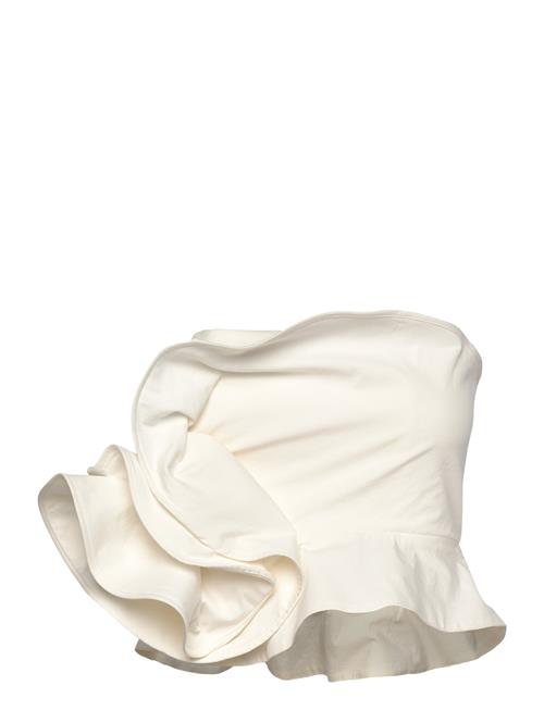 Maxi Ruffle Top Mango White