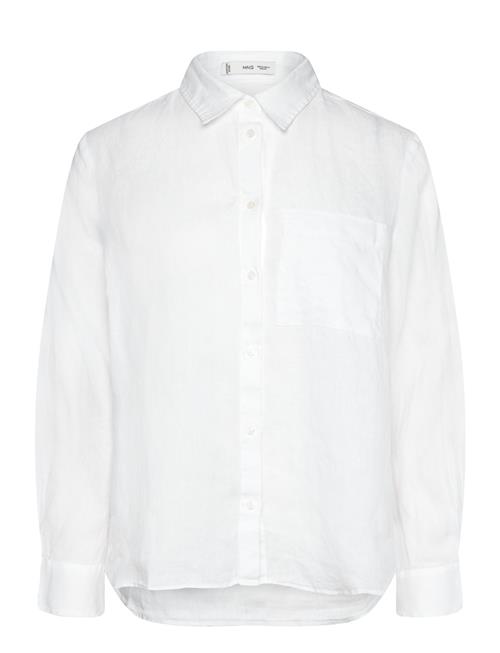 Pocket Linen Shirt Mango White