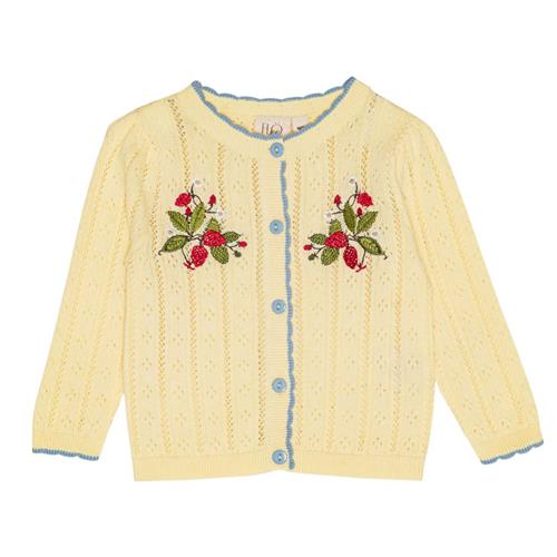 Flöss Dream Cardigan Soft Yellow 110 cm  Gul  110 cm  kvinde