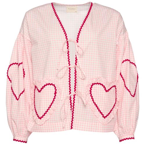 Sissel Edelbo Astrid MOMMY Bluse Pink Checks 2 Y  Lyserød    kvinde