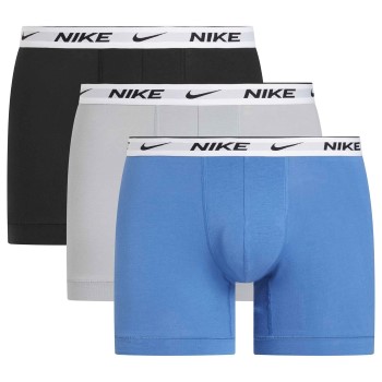 Nike 3P Everyday Essentials Cotton Stretch Trunk D1 Blå bomuld Small Herre