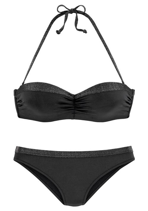 JETTE Bikini  sort / sølv