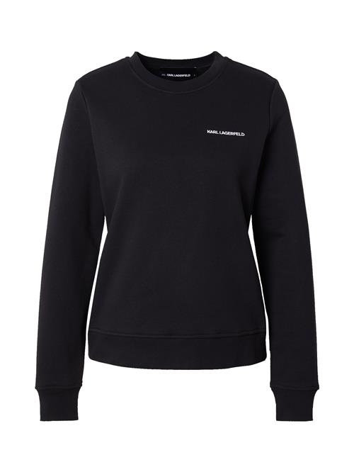 Karl Lagerfeld Sweatshirt 'ESSENTIAL'  sort / hvid