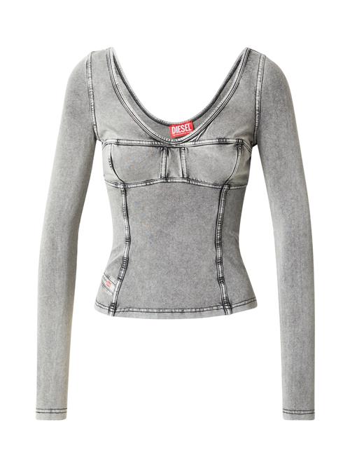 DIESEL Shirts 'T-ELIN'  basalgrå / lysegrå