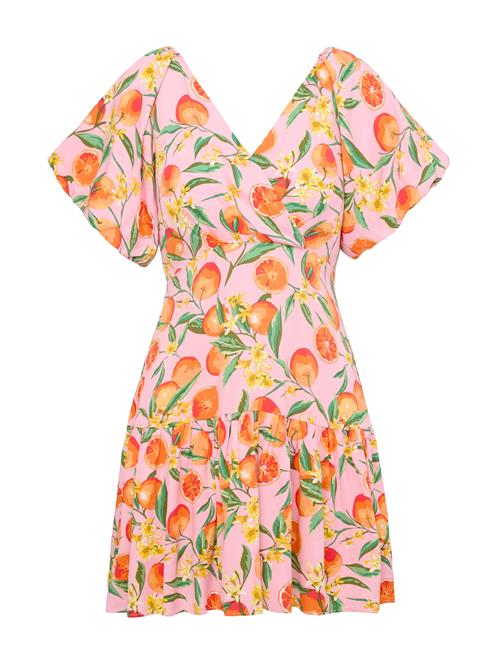 Laurella Kjole  jade / orange / hummer / lyserød