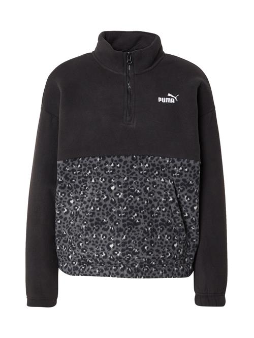 PUMA Sportspullover 'ESS'  antracit / sort / hvid