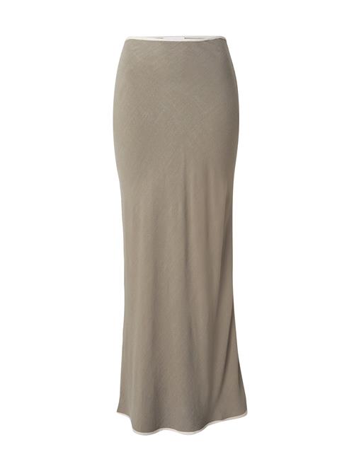 TOPSHOP Nederdel  khaki / hvid