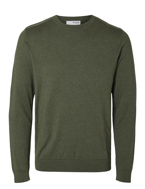 Slhberg Crew Neck B Selected Homme Green