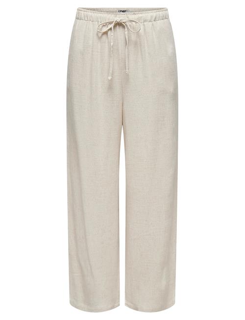 Onlsiesta Mw Pull-Up Linen Bl Pnt Noos ONLY Beige