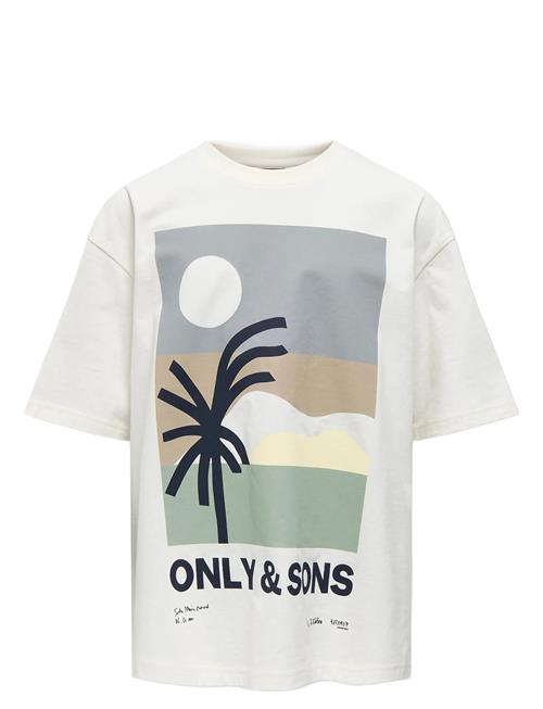 Osjartsy Life Ss Ovs Printed Tee Jrs ONLY & SONS White