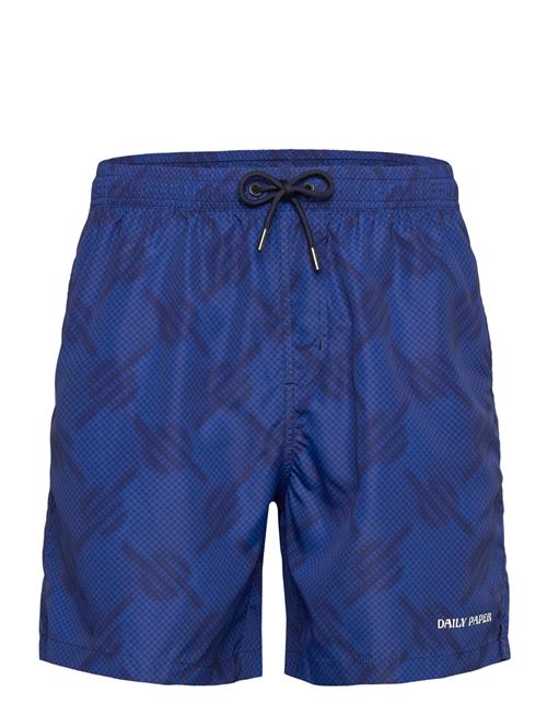 Dotted Monogram Swimshorts Daily Paper Blue