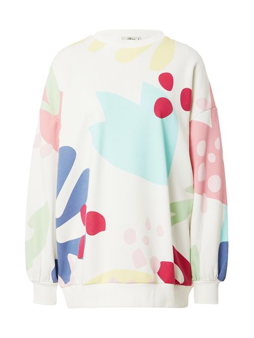 LTB Sweatshirt 'Koleye'  lyseblå / lysegrøn / rød / offwhite