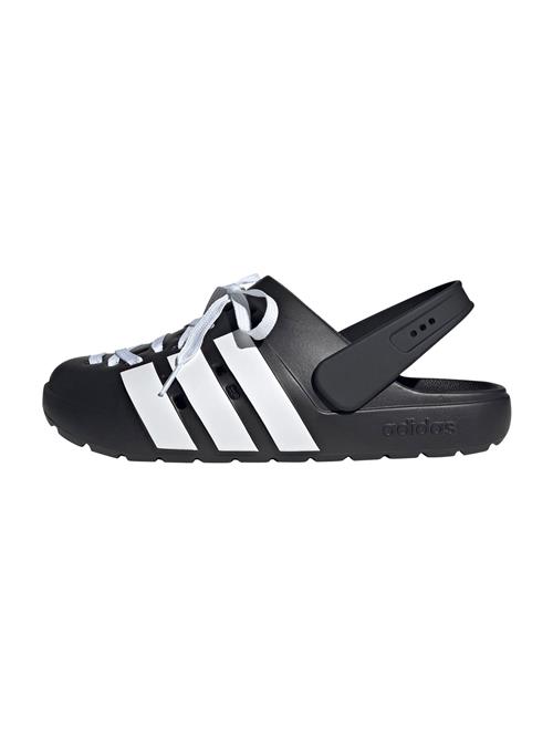 ADIDAS SPORTSWEAR Træsko 'ADILETTE 2.0'  sort / hvid